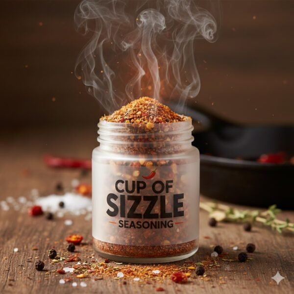 Cup of sizzle Seasoning